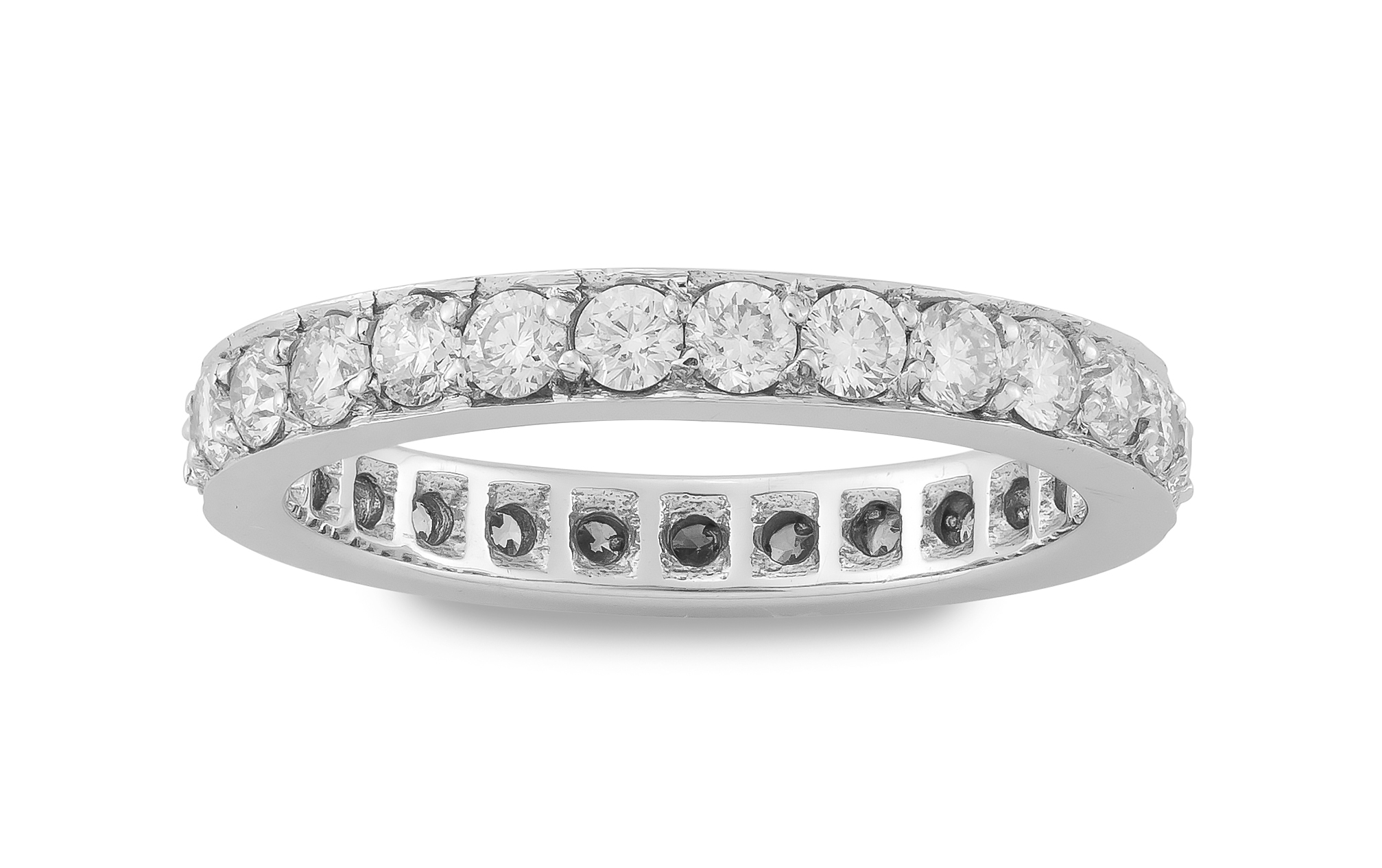 Diamond and 18ct white gold eternity ring