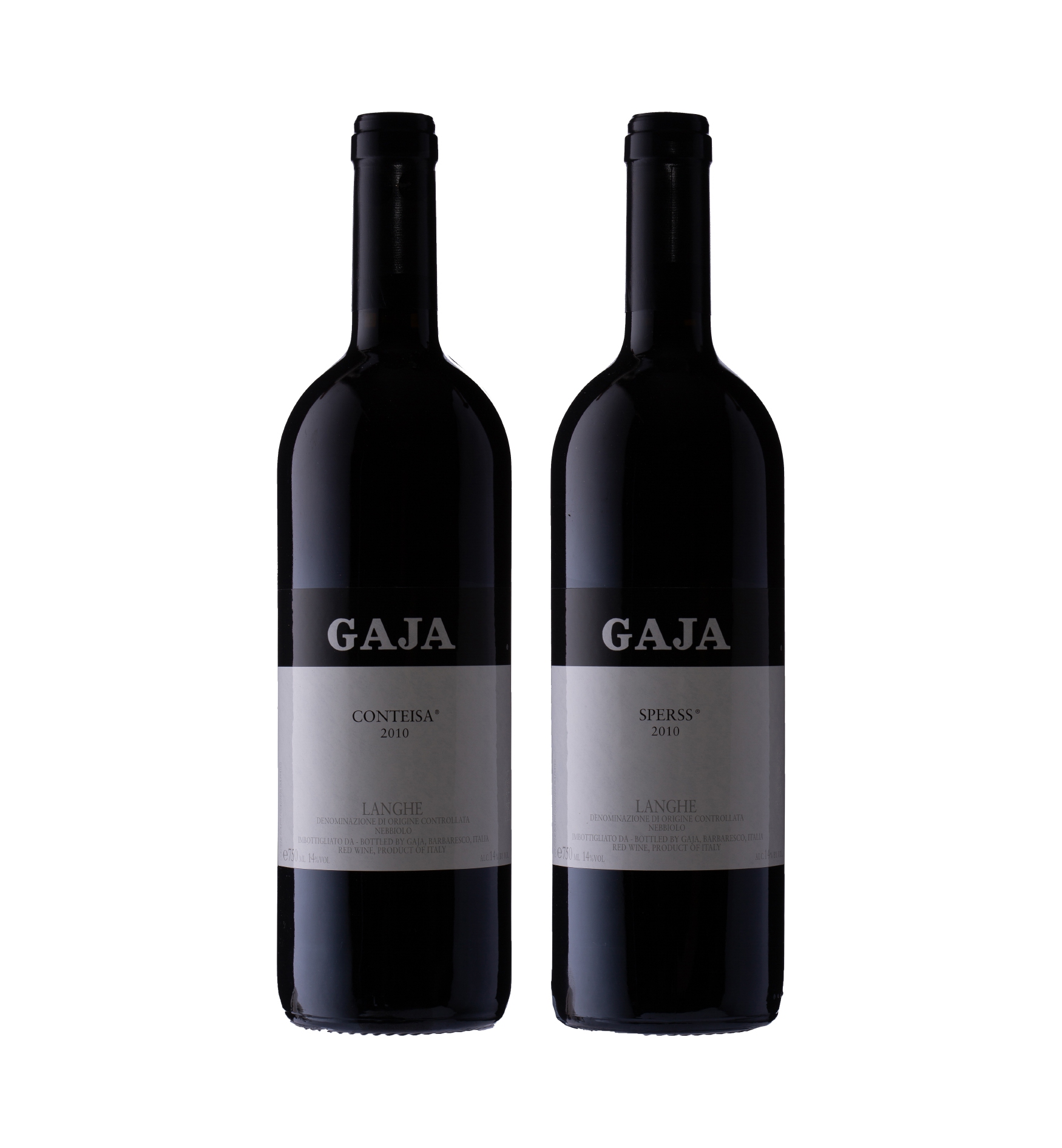 Gaja; Single Vineyard Langhe (Barolo) Collection; 2010; 2 (2 x 1); 750ml