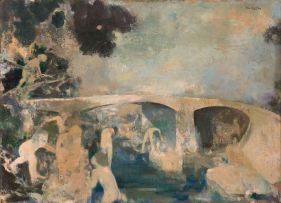 Jean Welz; Bathers and the Bridge