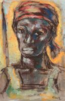 Gerard Sekoto; A Head of a Woman