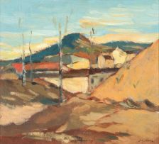 Wolf Kibel; Landscape with Hills and Houses