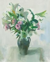 Louis van Heerden; Flowers in a Vase