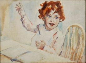 Walter Battiss; Doreen Louise Battiss, the artist's sister, aged 8 years