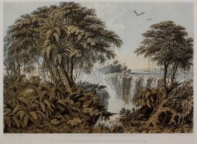 Thomas Baines; The Victoria Falls, Zambezi River, sketched on the spot