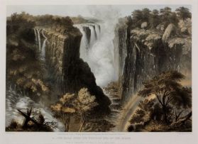 Thomas Baines; The Victoria Falls, Zambezi River, sketched on the spot