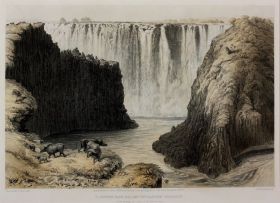 Thomas Baines; The Victoria Falls, Zambezi River, sketched on the spot