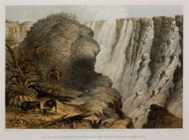 Thomas Baines; The Victoria Falls, Zambezi River, sketched on the spot