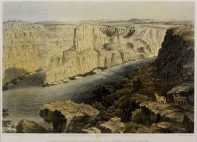 Thomas Baines; The Victoria Falls, Zambezi River, sketched on the spot