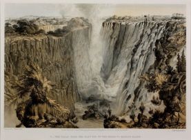 Thomas Baines; The Victoria Falls, Zambezi River, sketched on the spot