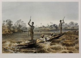 Thomas Baines; The Victoria Falls, Zambezi River, sketched on the spot