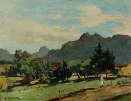 Robert Broadley; Landscape with Mountains