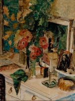 Maud Sumner; Still Life on a Dressing Table