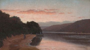 Jan Ernst Abraham Volschenk; Sunset on the River