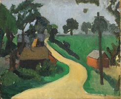 Ruth Everard-Haden; Road through a Farmyard