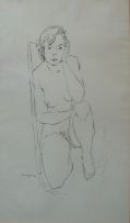 Jean Welz; A Crouching Woman