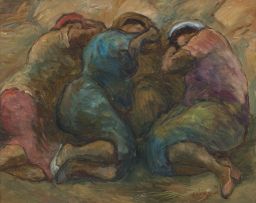 Amos Langdown; Three Women Resting