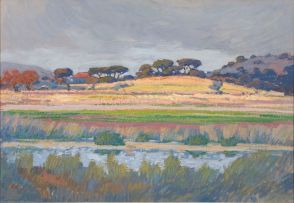 Jacob Hendrik Pierneef; An Extensive River Landscape