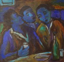 Kenneth Baker; Three Friends Drinking