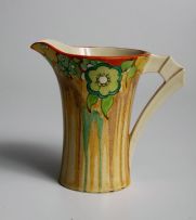 A Clarice Cliff Bizarre 'Jonquil' pattern jug, 1933