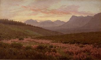 Jan Ernst Abraham Volschenk; A Pageant of Spring Heather: Evening (Riversdale)
