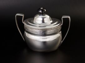 A Cape silver covered sugar bowl, Willem Godfried Lotter, early 19th century
