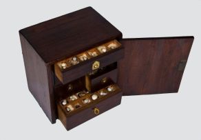 A Victorian mahogany collector's cabinet