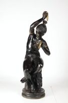 A French black-painted cast-iron figure of a blackamoor, Capitan Geny & Cie, 1888