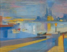 Maud Sumner; Thames at Sunset