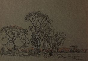 Jacob Hendrik Pierneef; Landscape with Trees