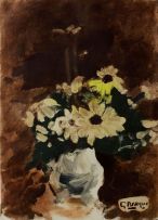 Georges Braque; Vase de Fleurs Jaunes