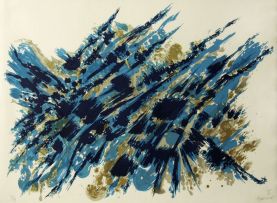 Alfred Manessier; Composition Bleu