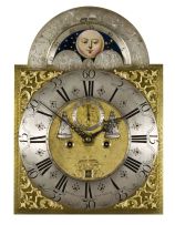 A Dutch burr-walnut longcase clock, 19th century