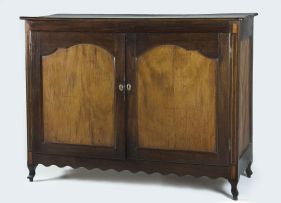A Cape yellowwood and stinkwood inlaid side cupboard, 18th century