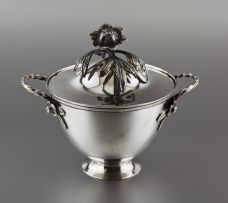 A Cape silver two-handled sugar bowl and cover, 18th century