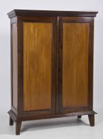 A Cape stinkwood and yellowwood inlaid cupboard, first quarter 19th century