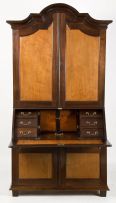 A Cape stinkwood and rooiels bureau bookcase, 19th century