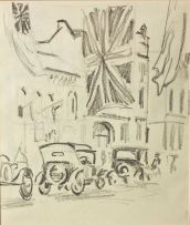 Strat Caldecott; Trams and Flags; Cars and Flags; Helliger Lane, Malay Quarter, three