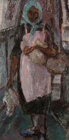 Cecil Higgs; Woman in a Pink Apron