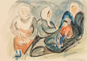Irma Stern; Arab Woman and Child