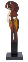 Cecil Skotnes; Carved Figural Totem