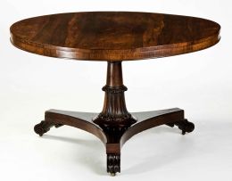 A Regency rosewood dining table