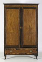 A Cape yellowwood and stinkwood cupboard, 19th century