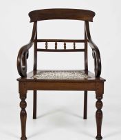 A Cape stinkwood armchair, late 19th century