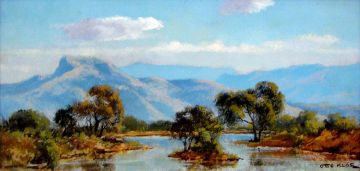 Otto Klar; An Extensive River Landscape