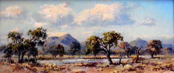 Otto Klar; An Extensive Bushveld Landscape with a River