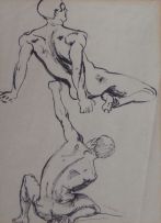 Maud Sumner; Two Male Figure Studies