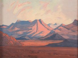 Jacob Hendrik Pierneef; A Mountainous Landscape