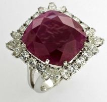 Ruby and diamond dress ring, Harry Winston