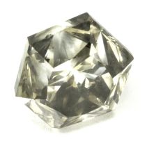 An unset Fire-rose round-cut diamond