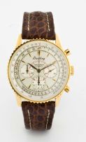 Breitling Gold Navitimer Montbrillant automatic chronograph wristwatch, ref H30030